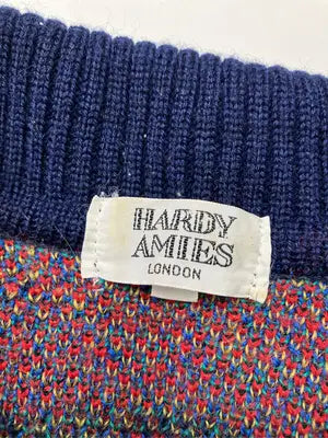HARDY AMIES/ハーディエイミス/ニット/セーター/トップス/ネイビー/S