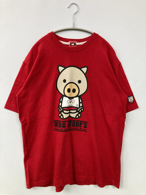 drug store's/ドラッグストアーズ/Tシャツ/カットソー/トップス/レッド/F
