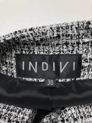 INDIVI/インディヴィ/ノーカラージャケット/ジャケット/アウター/ブラック/38