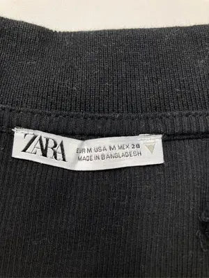 ZARA/ザラ/ポロシャツ/トップス/ブラック/M