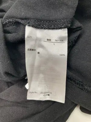 Tシャツ/カットソー/トップス/ブラック/L  胸囲96～104