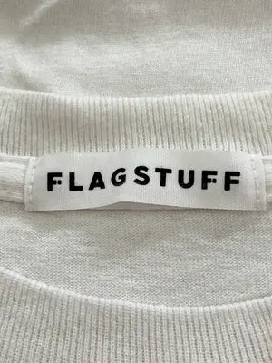 FLAGSTUFF/フラグスタフ/Tシャツ/カットソー/トップス/ホワイト/M