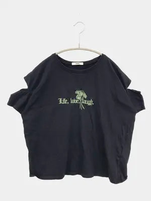 Lunedi/Tシャツ/カットソー/トップス/ブラック/M