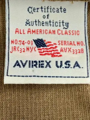 AVIREX/アヴィレックス/Tシャツ/カットソー/トップス/ベージュ/L