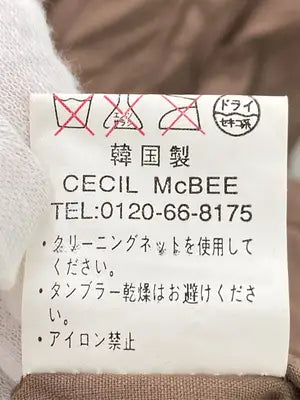 CECIL McBEE/セシルマクビー/シャツワンピース/ワンピース/ドレス/ブラウン/9AR