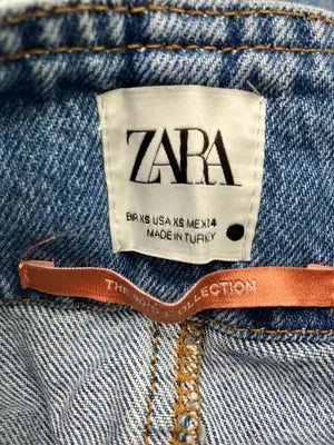 ZARA/ザラ/ジャンパースカート/ワンピース/ドレス/ブルー/XS