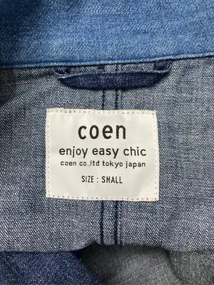 coen/コーエン/シャツ/ブラウス/トップス/ブルー/S