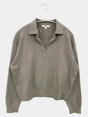UNIQLO/ユニクロ/ニット/セーター/トップス/グレー/S