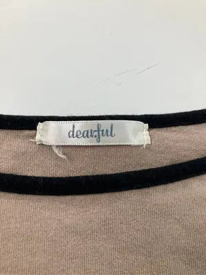 dearful/ディアフル/Tシャツ/カットソー/トップス/ベージュ/L
