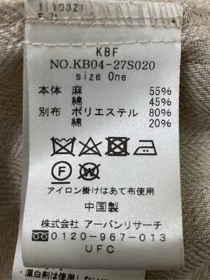 KBF/ケービーエフ/トレンチコート/ジャケット/アウター/ベージュ/One