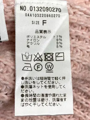 one after another NICE CLAUP/ワンアフターアナザーナイスクラップ/ニット/セーター/トップス/ピンク/F