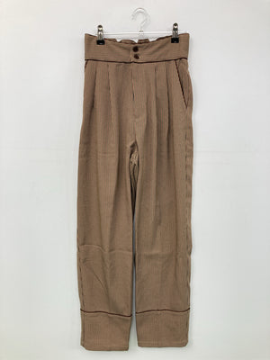 EMS/スラックス/パンツ/ブラウン/F