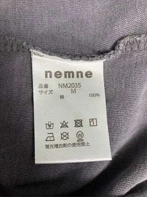 nemne/ネンネ/Tシャツ/カットソー/トップス/グレー/M