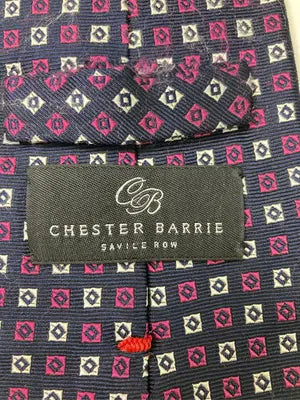 CHESTER BARRIE/ネクタイ/ファッション雑貨/ネイビー