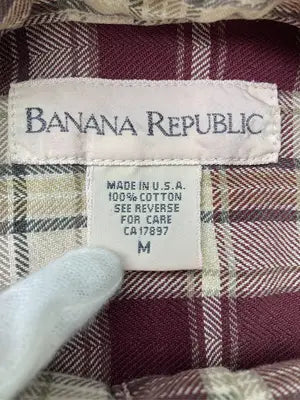 BANANA REPUBLIC/バナナリパブリック/シャツ/ブラウス/トップス/レッド/M
