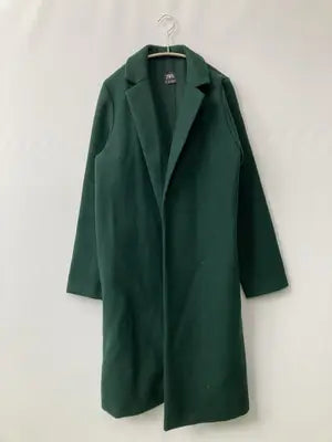 ZARA/ザラ/ステンカラーコート/ジャケット/アウター/グリーン/EUR L