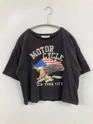 Discoat/ディスコート/Tシャツ/カットソー/トップス/ブラック/F