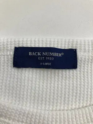 BACK NUMBER/バックナンバー/Tシャツ/カットソー/トップス/ホワイト/X-LARGE