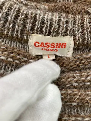 CASSINI UOMO/ニット/セーター/トップス/ブラウン/L