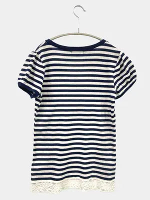 COMME CA ISM/コムサイズム/Tシャツ/カットソー/トップス/ネイビー/L