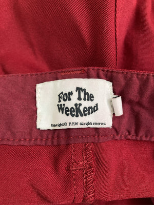 FOR THE WEEKEND/フォーザウィークエンド/その他パンツ/パンツ/レッド/M