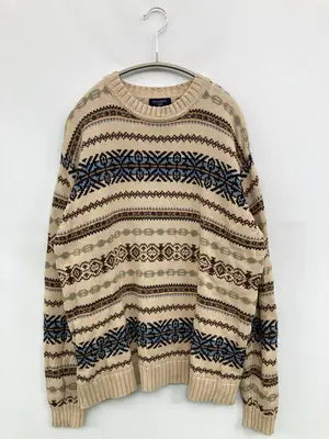 DOCKERS/ドッカーズ/ニット/セーター/トップス/ベージュ/M