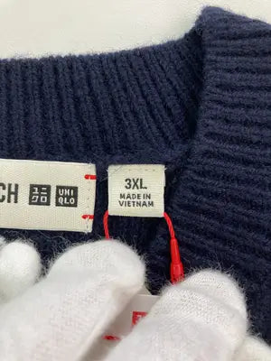 ANYA HINDMARCH/ニット/セーター/トップス/ネイビー/3XL