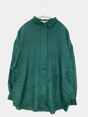 EXPRESS/エクスプレス/シャツ/ブラウス/トップス/グリーン/S
