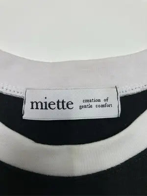 miette/ミエット/Tシャツ/カットソー/トップス/ブラック