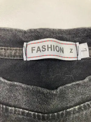 FASHION Z/Tシャツ/カットソー/トップス/ブラック/L