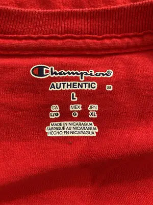 Champion/チャンピオン/Tシャツ/カットソー/トップス/レッド/L