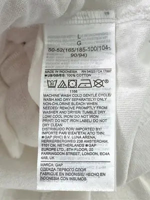 GAP/ギャップ/Tシャツ/カットソー/トップス/アイボリー/L