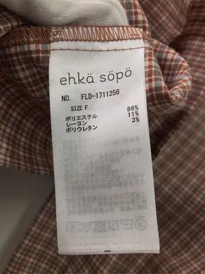 ehka sopo/エヘカソポ/シャツ/ブラウス/トップス/ブラウン/F