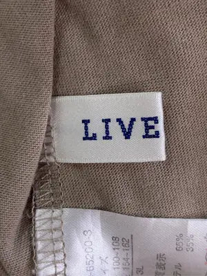 LIVETION/Tシャツ/カットソー/トップス/ブラウン/3L