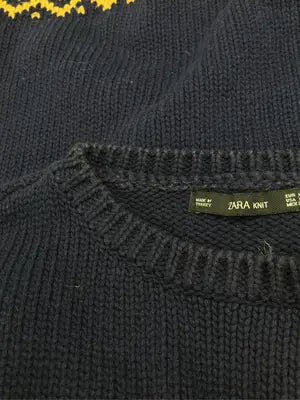 ZARA/ザラ/ニット/セーター/トップス/ネイビー/M