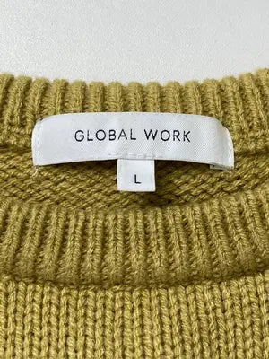 GLOBAL WORK/グローバルワーク/ニット/セーター/トップス/イエロー/L