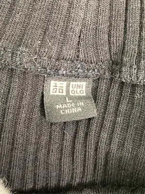 UNIQLO/ユニクロ/Tシャツ/カットソー/トップス/ブラック/L