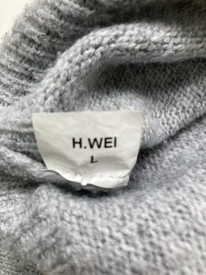 H.WEI/ニット/セーター/トップス/グレー/L