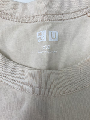 UNIQLO/ユニクロ/Tシャツ/カットソー/トップス/ベージュ/XXL