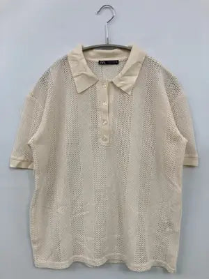 ZARA/ザラ/ポロシャツ/トップス/アイボリー/S