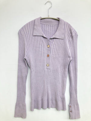 SAISON DE PAPILLON/セゾンドゥパピヨン/Tシャツ/カットソー/トップス/パープル/M