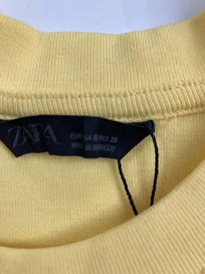 ZARA/ザラ/Tシャツ/カットソー/トップス/イエロー/EUR M/USA M/ MEX 28