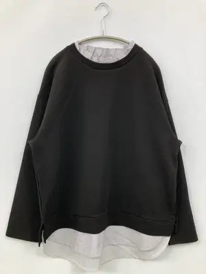 hareiro/Tシャツ/カットソー/トップス/ブラック/LL