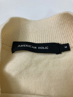 AMERICAN HOLIC/アメリカンホリック/ニット/セーター/トップス/アイボリー/M