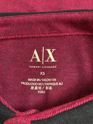 ARMANI EXCHANGE/アルマーニエクスチェンジ/ポロシャツ/トップス/レッド/XS