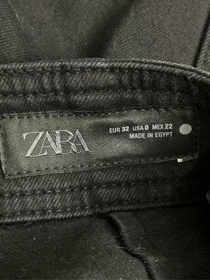 ZARA/ザラ/デニムパンツ/パンツ/ブラック/USA 0