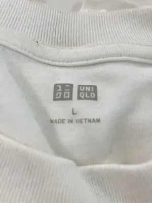UNIQLO/ユニクロ/Tシャツ/カットソー/トップス/ホワイト/L