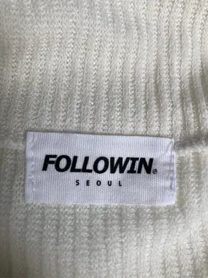 FOLLOWIN/フォロウィン/Tシャツ/カットソー/トップス/アイボリー/F