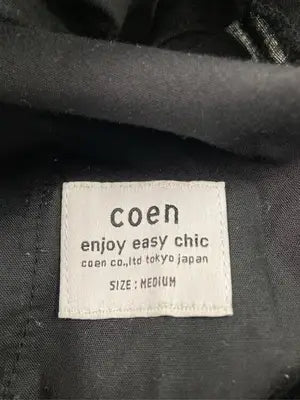 coen/コーエン/その他パンツ/パンツ/ブラック/MEDIUM