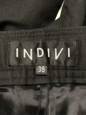 INDIVI/インディヴィ/スラックス/パンツ/ブラック/38